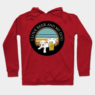 I Love Beer And My Dog Hoodie